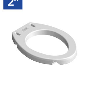 2" Round Raised Toilet Seat, by MOBB