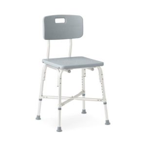 Heavy Duty Bariatric Shower Chair with back and Cross Frame by Medline