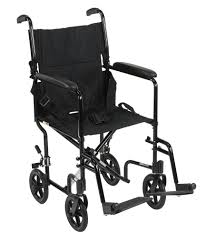 Drive Aluminum transport chair 17 or 19 black