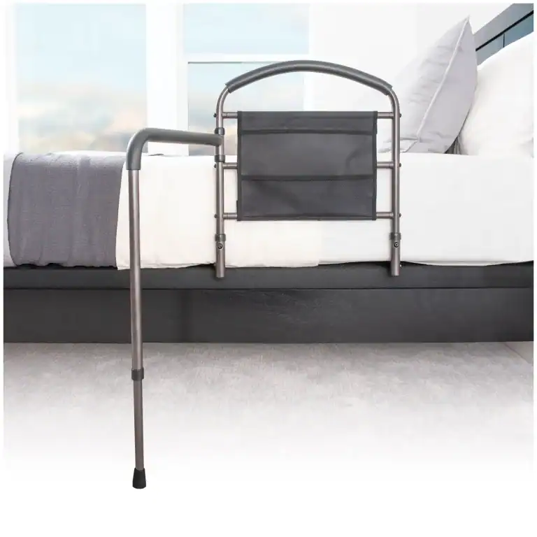 Stander Wonder Mobility Bed Rail for safety and support in bedroom.