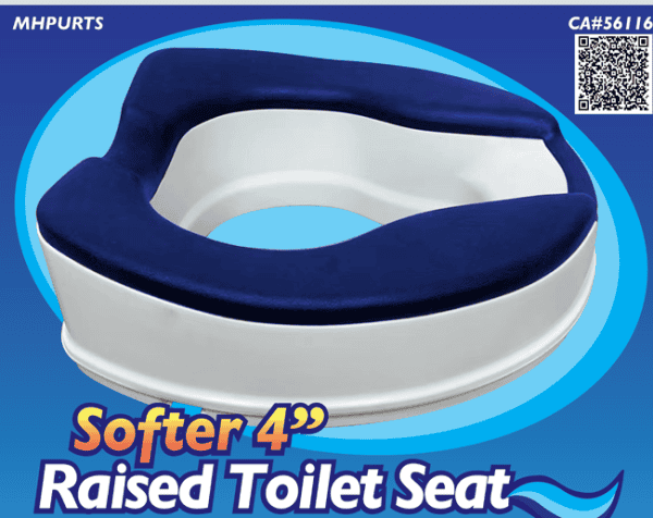 Softer 4" Raised Toilet Seat, by Mobb - Image 3