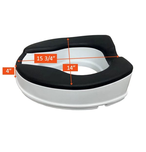 Softer 4" Raised Toilet Seat, by Mobb - Image 2