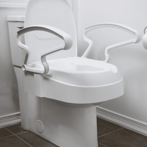 Adjustable Toilet Seat with Arms 2"-6" - MOBB