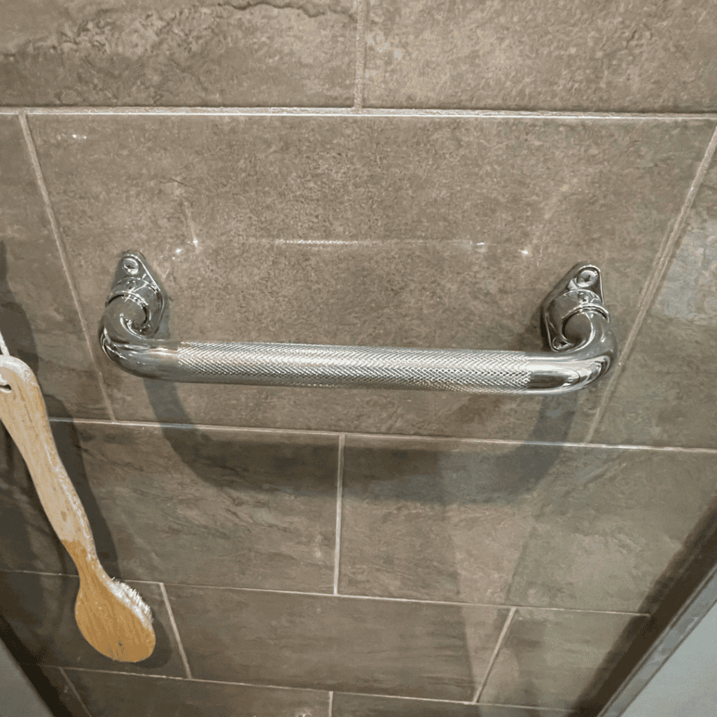 Shower Grab Bar Installation 1