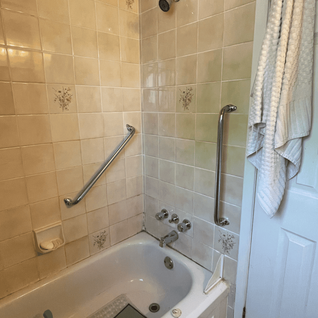 Shower Grab Bar Installation 11