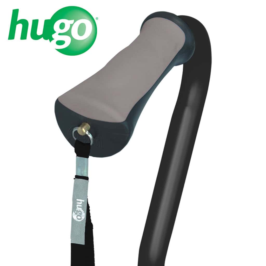 Hugo Ergonomic Offset Handle Cane with QuadPod Tip - Image 3