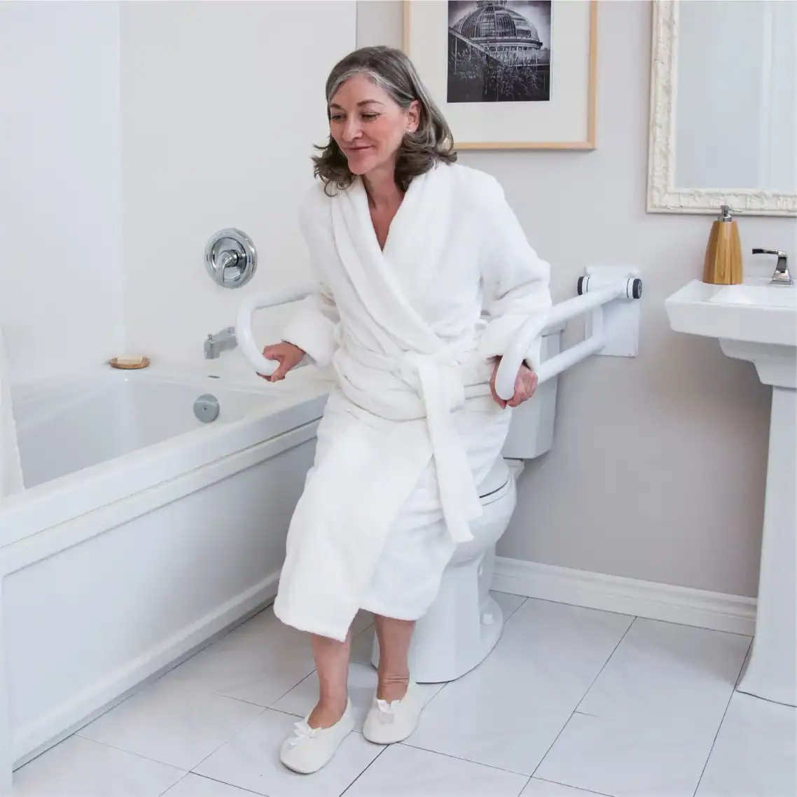 HealthCraft P.T. Rail™ Flip-Up Grab Bar - Image 4